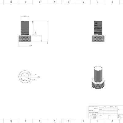 Vít và Đai ốc M20-1 Ren Mịn