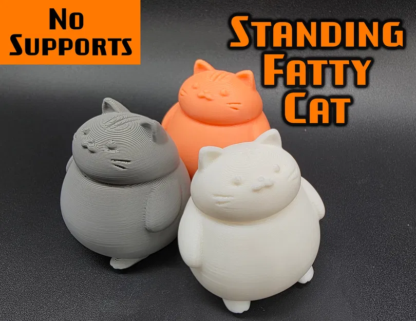 Mèo Mập Đứng Không Cần Support - Image 1
