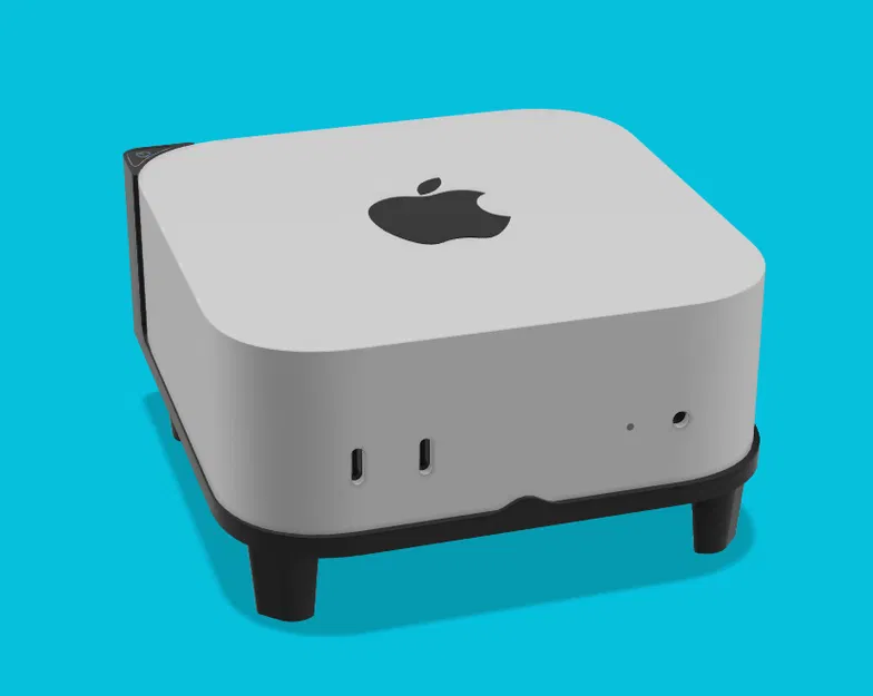 Chân đế nâng cho Mac Mini M4 có nút bấm - Image 1
