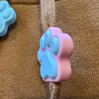 Hạt Dây Rút Áo Hoodie Hình Bàn Chân Thú Cưng