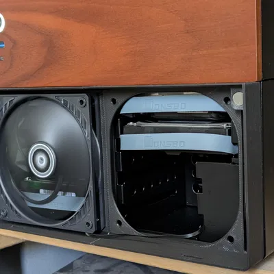 Jonsbo N4 - Adapter 2 Quạt Slim Mặt Trước - Bản Remix