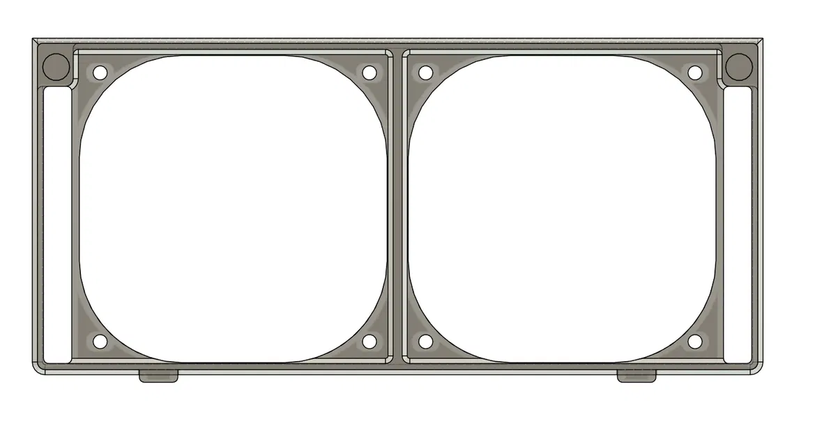 Jonsbo N4 - Adapter 2 Quạt Slim Mặt Trước - Bản Remix - Image 5