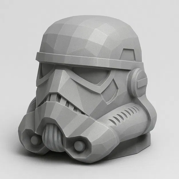 Mũ Stormtrooper Low Poly - Image 1