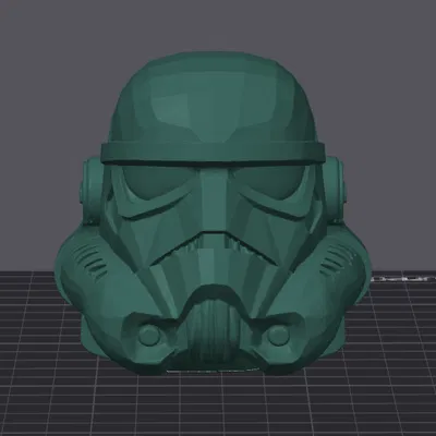 Mũ Stormtrooper Low Poly