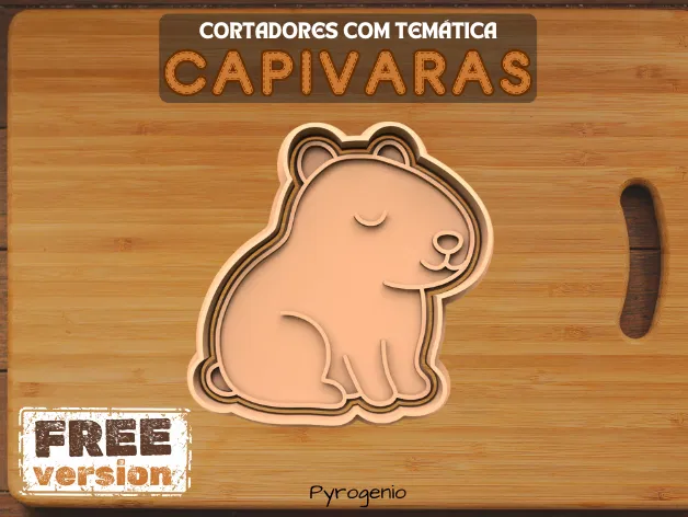 Khuôn Cắt Bánh Capybara Thiền Định - Image 1