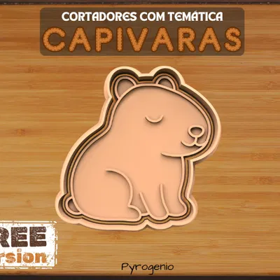 Khuôn Cắt Bánh Capybara Thiền Định