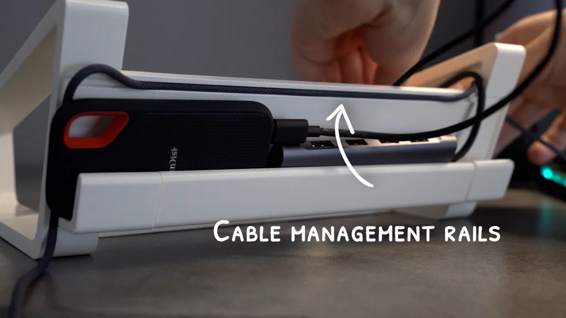 CHÂN ĐẾ LAPTOP (Có Quản lý Dây Cáp) - Image 3