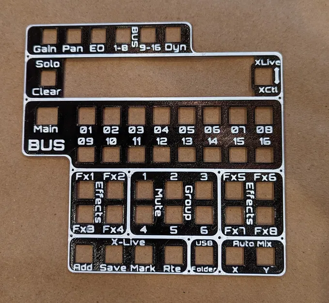 Tấm phủ nút cho Behringer X-Touch kèm XR32 / XR32 & XLive - Image 2
