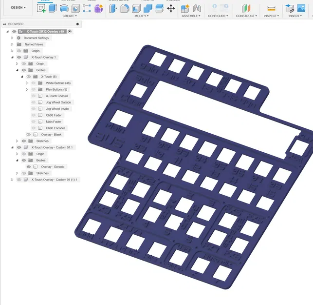 Tấm phủ nút cho Behringer X-Touch kèm XR32 / XR32 & XLive - Image 3