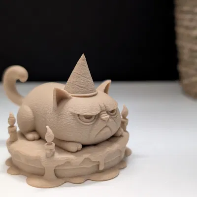 Grumpy Cat Trên Bánh Kem