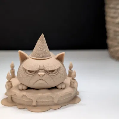 Grumpy Cat Trên Bánh Kem