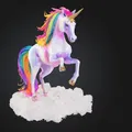 Kỳ Lân Cầu Vồng Trên Mây - Rainbow_Unicorn_On_Cloud - Thumbnail 1