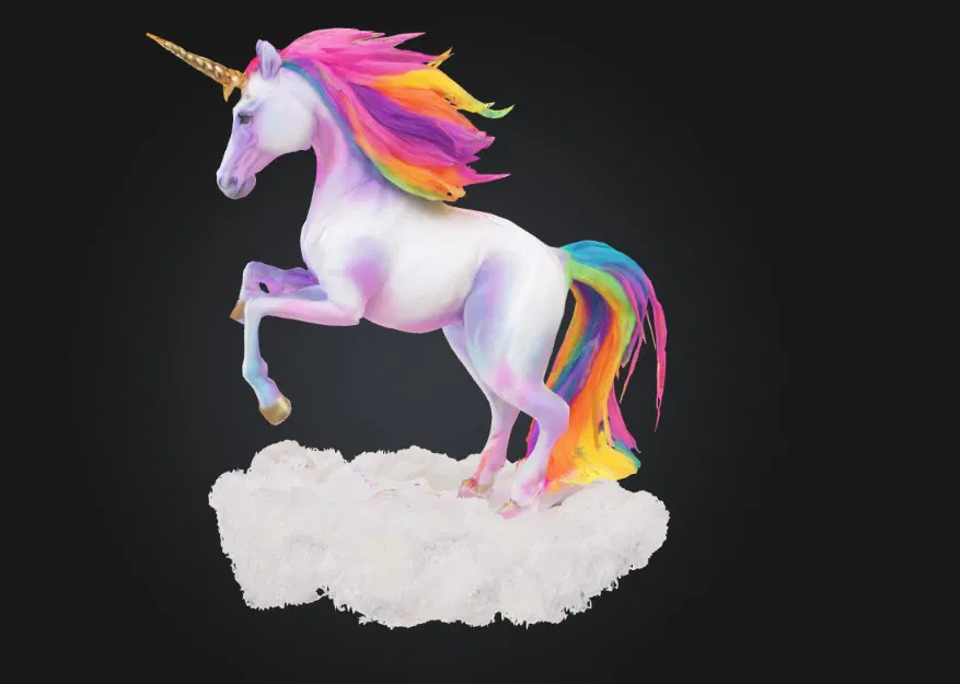 Kỳ Lân Cầu Vồng Trên Mây - Rainbow_Unicorn_On_Cloud - Image 2