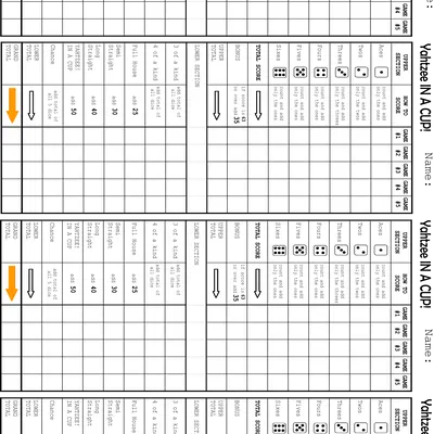 Xúc Xắc Yahtzee TRONG LY