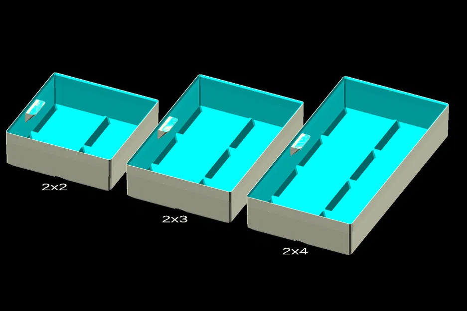 [ALCH] Hộp ModuBox có thể xếp chồng - 6 chiều cao, 9 kích thước (169 mẫu) - Image 4