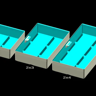 [ALCH] Hộp ModuBox có thể xếp chồng - 6 chiều cao, 9 kích thước (169 mẫu)