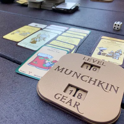 Bộ Đếm Cấp Độ và Theo Dõi Trang Bị Munchkin