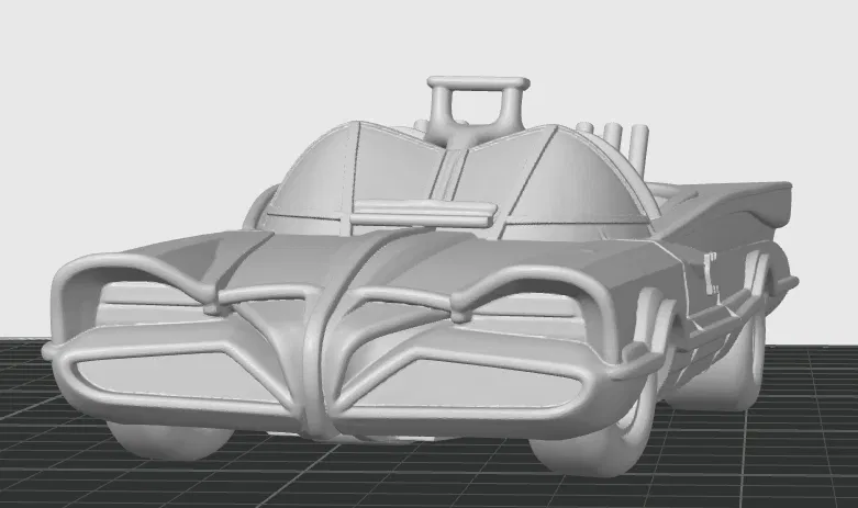 Batmobile Cổ Điển - Mô hình 3D - Image 2
