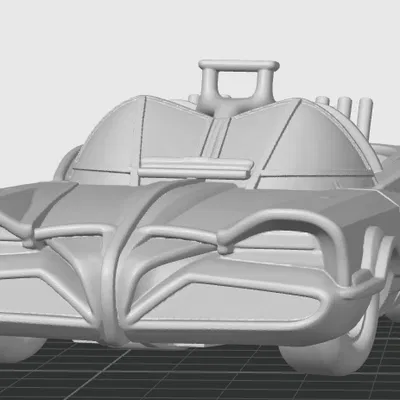 Batmobile Cổ Điển - Mô hình 3D