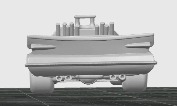 Batmobile Cổ Điển - Mô hình 3D - Image 3