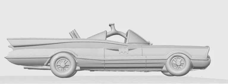 Batmobile Cổ Điển - Mô hình 3D - Image 4