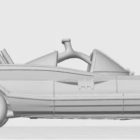 Batmobile Cổ Điển - Mô hình 3D