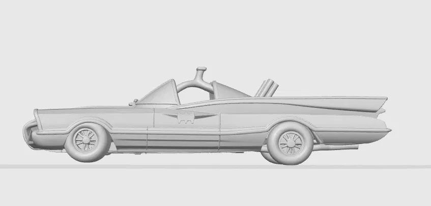 Batmobile Cổ Điển - Mô hình 3D - Image 5