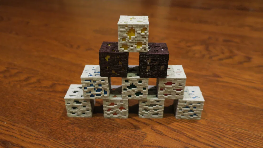 Bộ Quặng Minecraft Hiện Đại (In Liền, Không Hỗ Trợ) - Image 1