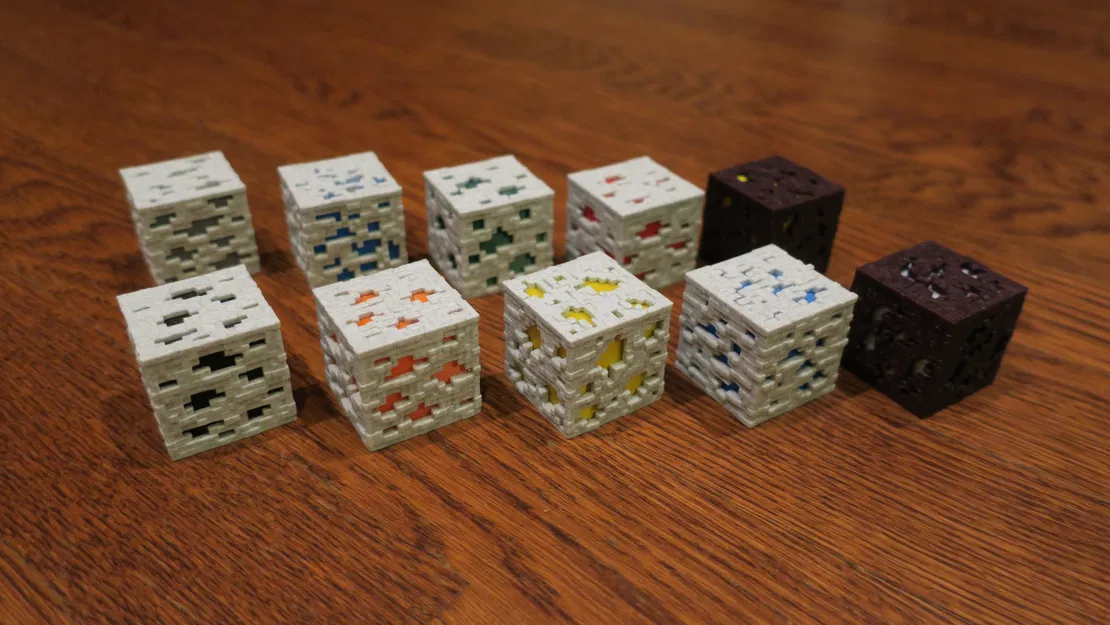 Bộ Quặng Minecraft Hiện Đại (In Liền, Không Hỗ Trợ) - Image 5