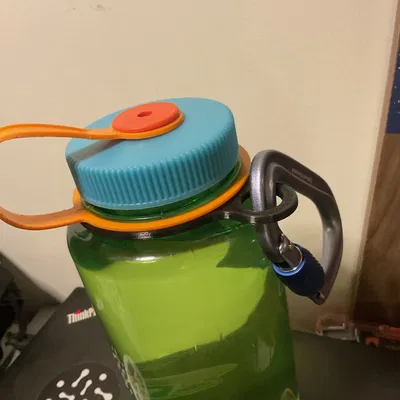 Móc Carabiner Kèm Khoen Cho Bình Nước Nalgene (STL, STEP, GCODE)