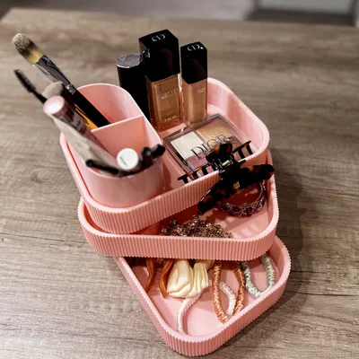 Kệ Tổ Chức Mỹ Phẩm 3 Tầng Xếp Chồng