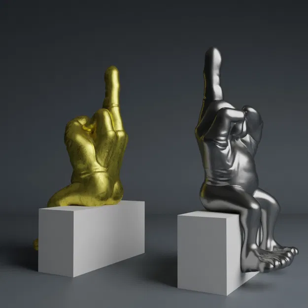 Mẫu Ngồi và Đi Tè Dầm Ngón Giữa - Image 2