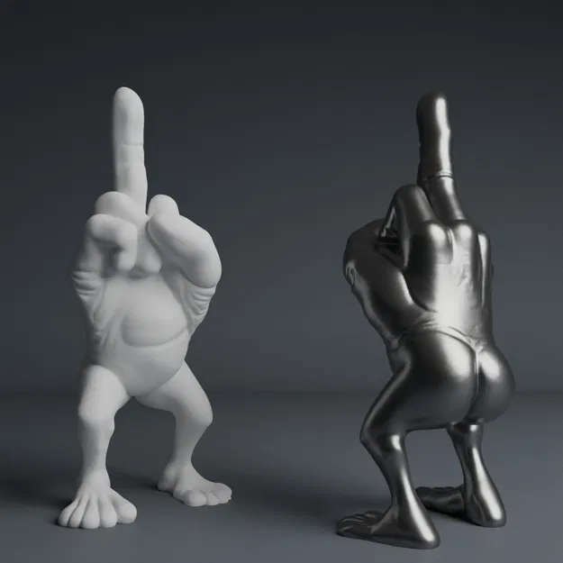 Mẫu Ngồi và Đi Tè Dầm Ngón Giữa - Image 3