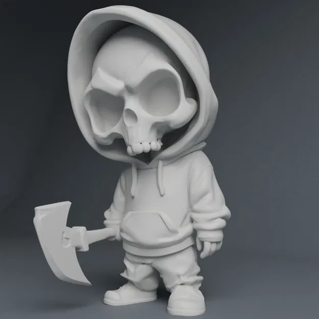 Thằng Nhóc Đầu Lâu Ngầu Cầm Rìu (Có Bản Keychain)! - Image 2