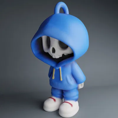 Móc Khóa Skull Hoody Boy