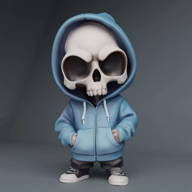 Cool Skull Hoody Boy và phiên bản móc khóa! - Image 1