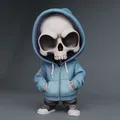 Cool Skull Hoody Boy và phiên bản móc khóa! - Thumbnail 1