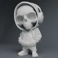 Cool Skull Hoody Boy có tai nghe và phiên bản móc khóa! - Thumbnail 2