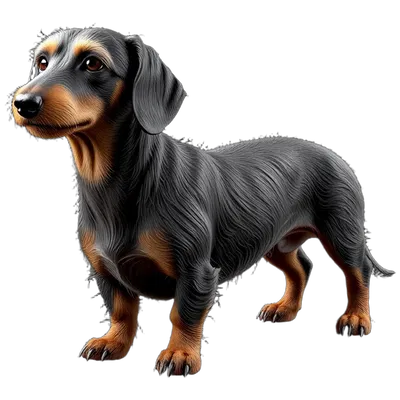 Mô hình chó Dachshund lông cứng