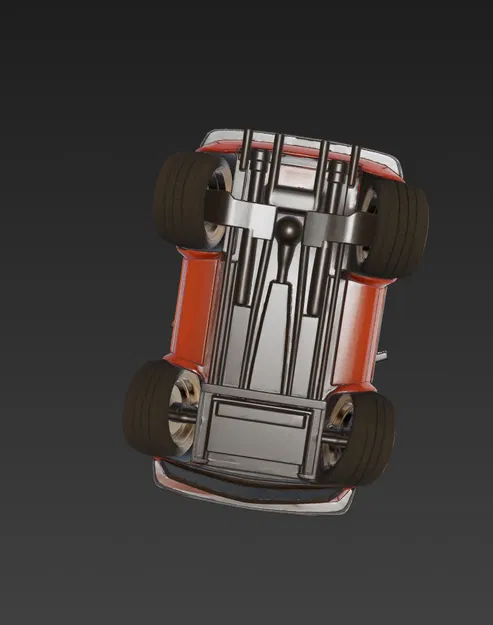 Xe Hatchback Cổ Điển Phong Cách Hoạt Hình - Image 6