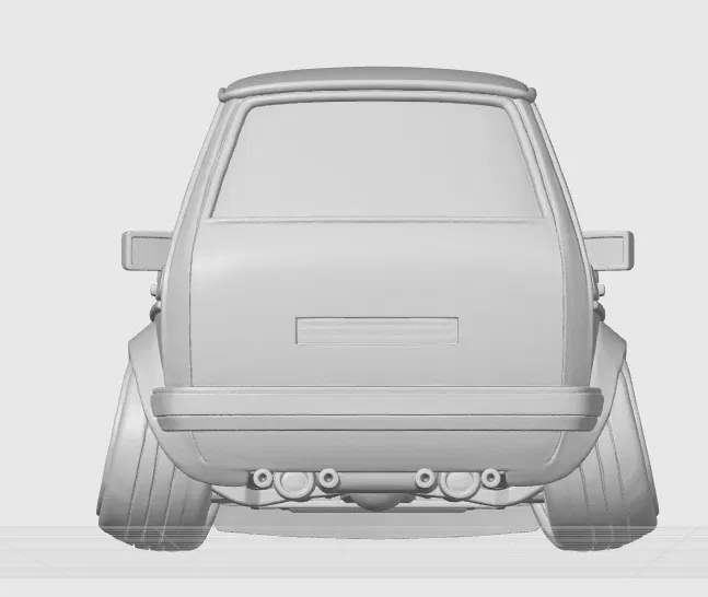 Xe Hatchback Cổ Điển Phong Cách Hoạt Hình - Image 10