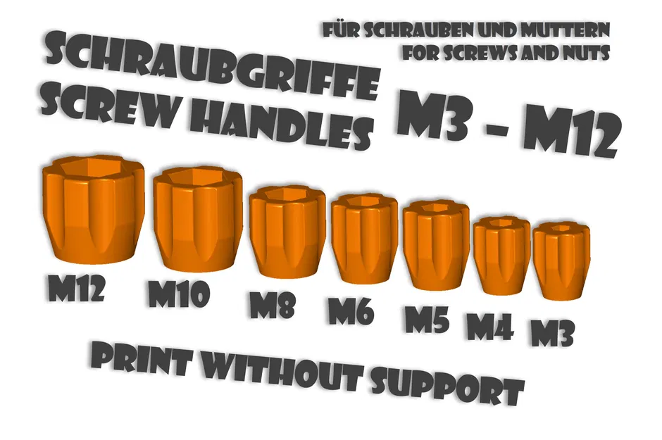 Tay Vặn Ốc / Screwhandle -- M3 - M12 - Image 1