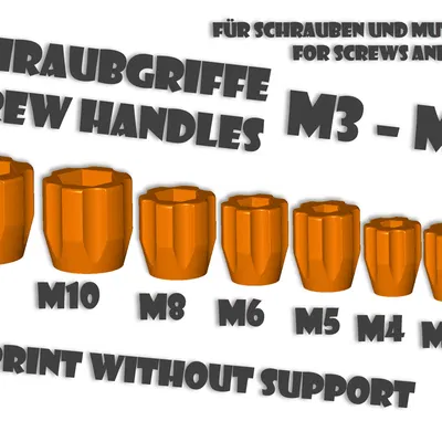 Tay Vặn Ốc / Screwhandle -- M3 - M12