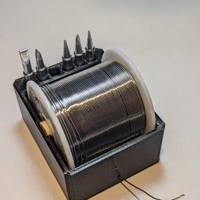 Giá Đỡ Cuộn Thiếc Hàn và Mũi Hàn (Hakko)