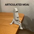 Moai Khớp Nối 3D - Tượng Biểu Tượng Đảo Phục Sinh Biết Tạo Dáng - Thumbnail 1