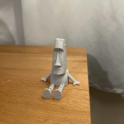 Moai Khớp Nối 3D - Tượng Biểu Tượng Đảo Phục Sinh Biết Tạo Dáng