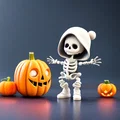 Bộ Xương Dễ Thương Có Mũ - Thumbnail 2