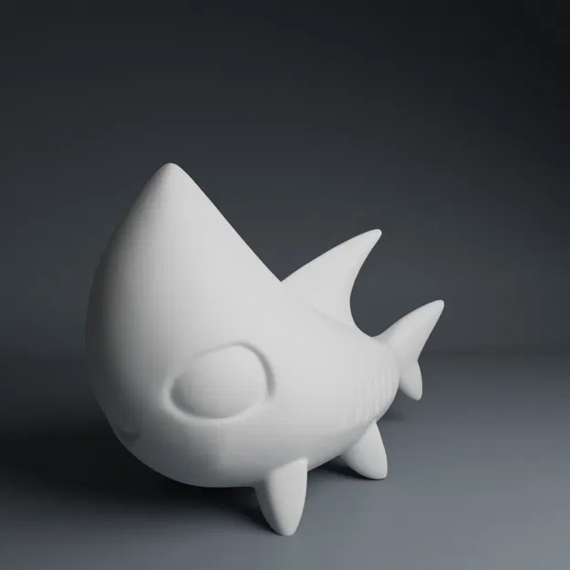 Cá mập cách điệu dễ thương - Image 1