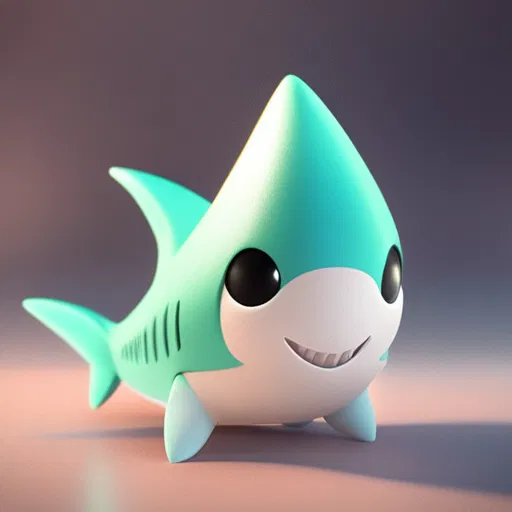 Cá mập cách điệu dễ thương - Image 2