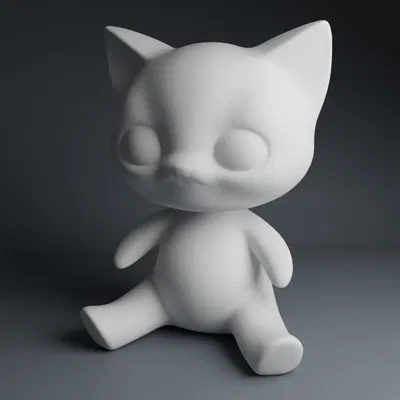 Mèo Ngồi Cách Điệu Siêu Dễ Thương